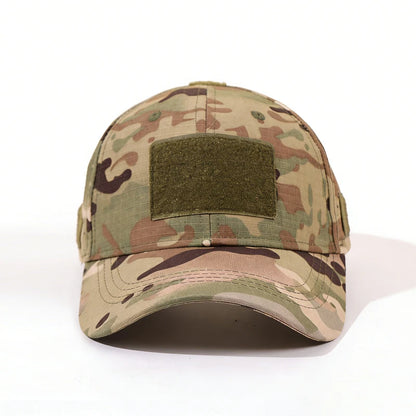 1PC outdoor functional camouflage baseball cap! Quick drying fabric+DIY sticker, a must-have for tactical trendsetters to wear