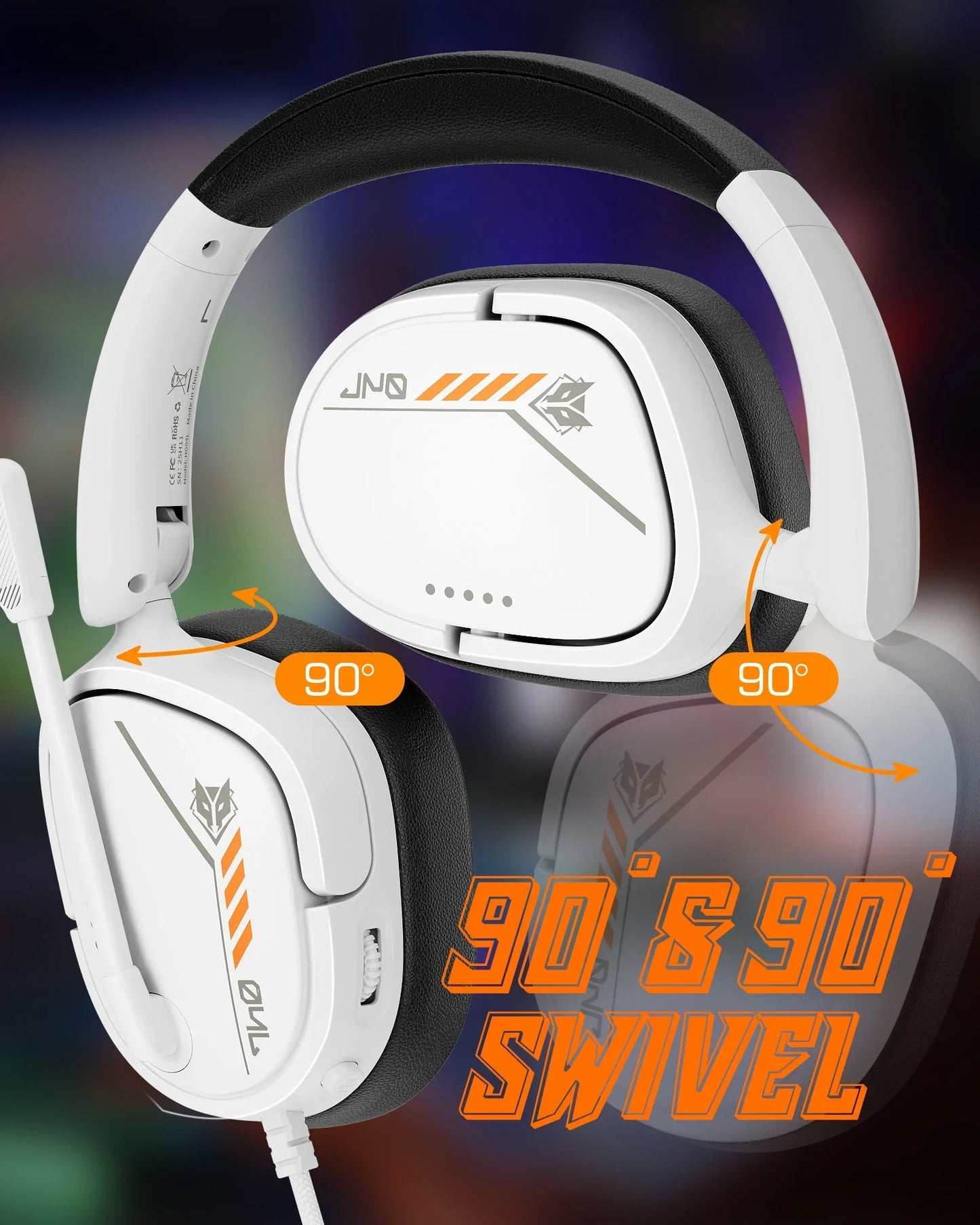NUBWO HG04L Gaming Headset for PS5/PS4, Xbox Series X|S/Xbox One, Switch Clear Unidirectional Mic 3.5mm Jack Headphone for Gaming