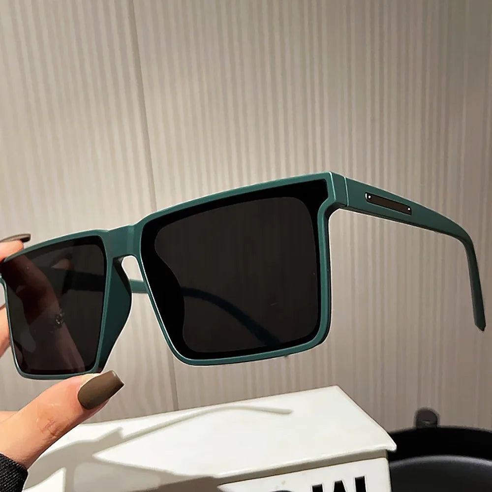 Vazrobe 160 mm Ochelari de soare supradimensionați pentru bărbați, polarizați, negri, unisex, cu ramă mare și groasă, mărime XXL