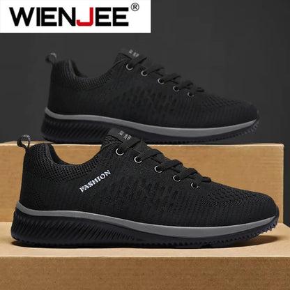 Gebreide hardloop- en wandelschoenen voor heren en dames, casual sneakers, ademende sportschoenen voor hardlopen, fitness en outdoor, lichtgewicht, maat 38-47