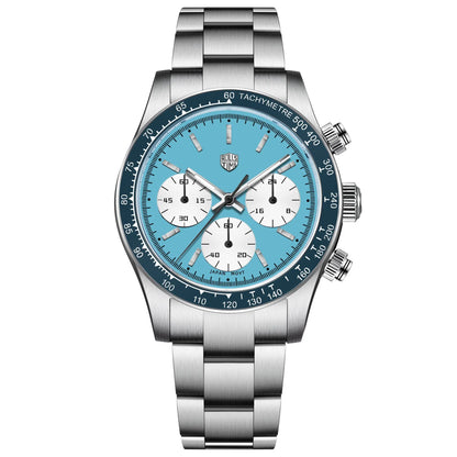 ROSSITIMI Urban Premium Men Quartz Watch Light Luxury Sports Stainless Steel VK63 Tachymeter Luminous 100m Diving Luminous Watch