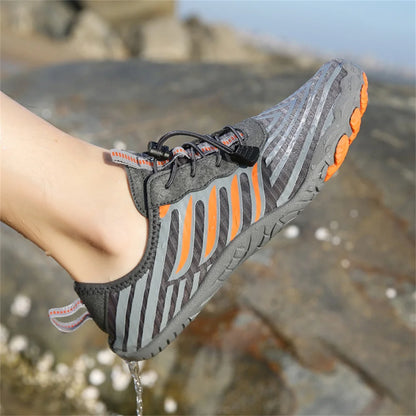 Sapatos Aquáticos Unissexo de Secagem Rápida para Homem e Mulher, Coloridos, para Praia, Natação, Surf e Beira-Mar, Ténis Aquáticos para Casal, Descalços, para Caminhada em Riachos