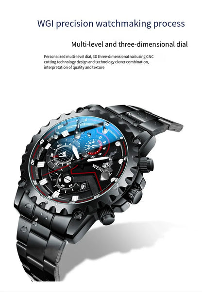 Black Samurai Watch Men's Waterproof Luminous Watch Personalized Fashion Business Luxury Wearable Watch