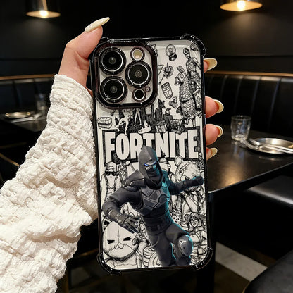 Популярен геймърски калъф за телефон FortniteS Plating за Samsung A37 A57 A07 A36 A16 A35 A55 A25 A26 A05s A15 A54 A34 A24 A14 A05 A04 4G 5G