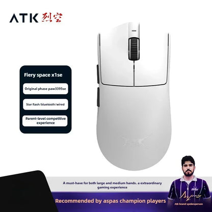 Novi ATK X1 SE Starlight bežični lagani miš PAW3395 26K DPI, upravljački program za Hub stranicu, 1000Hz, gaming miš, dodatna oprema za PC igrače