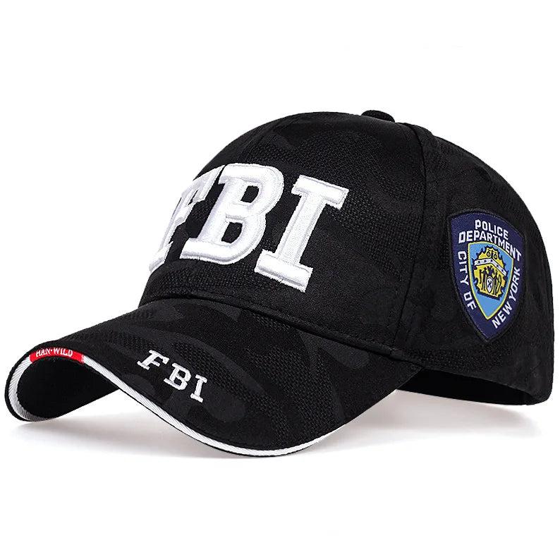 Bonés de basebol Kanye FBI com letras fashion para homem e mulher, pala desportiva, boné snapback e chapéu de sol masculino