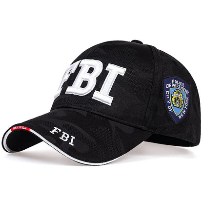 Bonés de basebol Kanye FBI com letras fashion para homem e mulher, pala desportiva, boné snapback e chapéu de sol masculino
