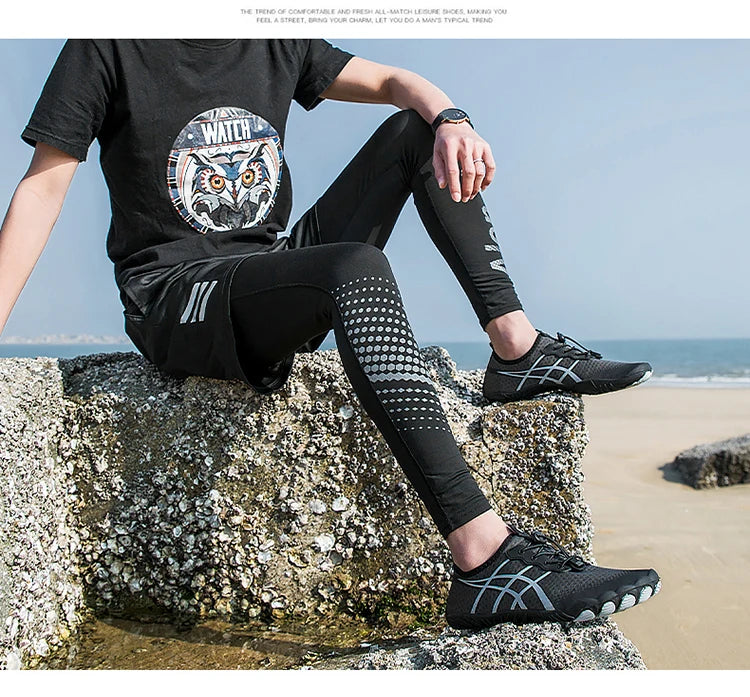 Aqua Shoes Herr Vattenskor Barfota strandskor Unisex Snabbtorkande utomhusskor Träningsskor Gymskor Sneakers Storlek 35–46