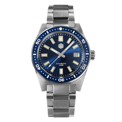San Martin Official 41mm 62mas V4 Diver Men Watch NH35 Automatic Mechanical Watch Sapphire Glass 200m Waterproof Luminous SN0007