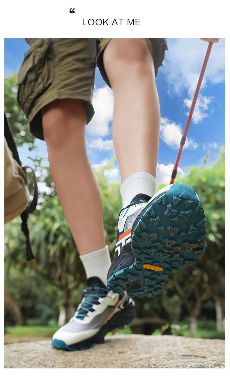 Zapatillas de running para hombre de primavera y verano, calzado de senderismo para exteriores, zapatillas de trail resistentes al desgaste con cierre BOA, transpirables, de estilo deportivo y casual