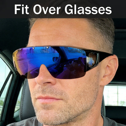 Fit Over Sunglasses Sun Glasses Sunnies Shades Fashion Glasses for Men Women Protection Wrap Around Driving Glasses Eyewear