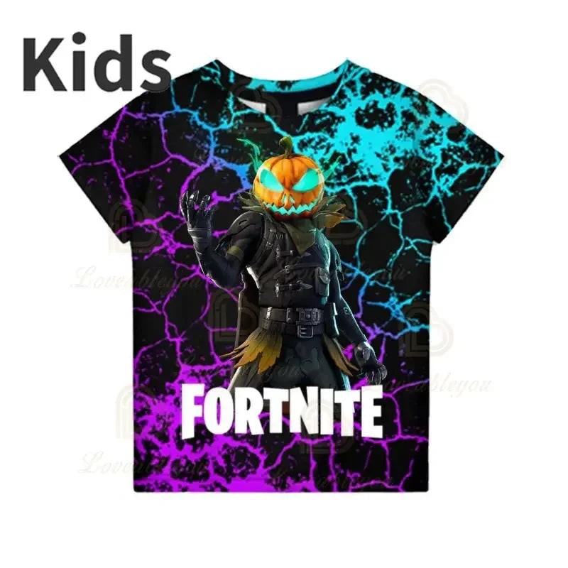 Camiseta 3D Red Jade Fortnite Anime Battle Royale para hombre, mujer y niños - Camiseta Pelly, regalo de cumpleaños para niñas y niños