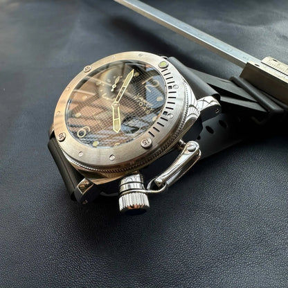 Men's Automatic Mechanical Watch Navy Military Watch for Seagull ST25 Automatic Movement Super Luminous 200 Waterproof