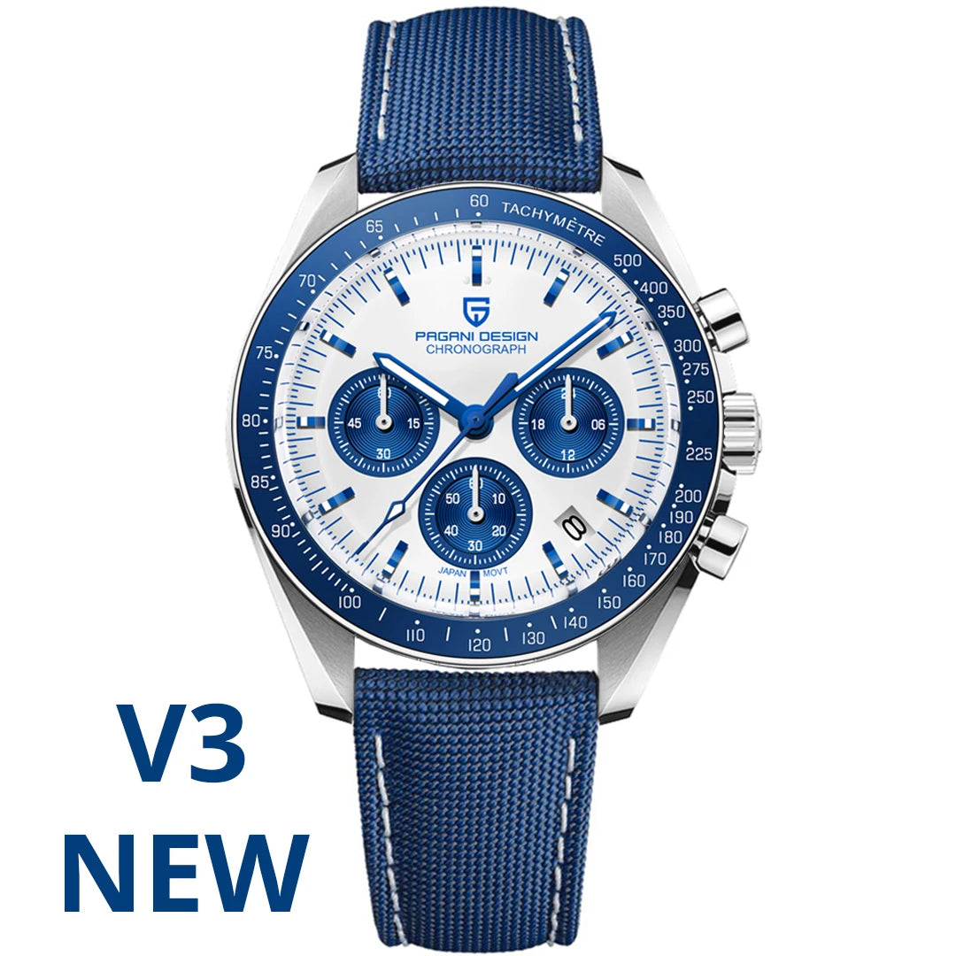 PAGANI DESIGN PD1701 Tribute to CK2998 Moon Watch Retro Quartz Watch For Men AR Sapphire crystal Sport Chronograph Man 2026 New