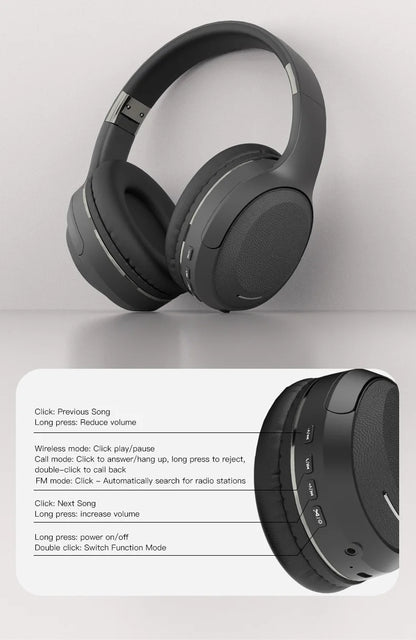 Wireless TV Headphones Bluetooth 5.0 USB Adaptor Stereo Headset Foldable Helmet Earbuds with Mic for Samsung TV PC Music