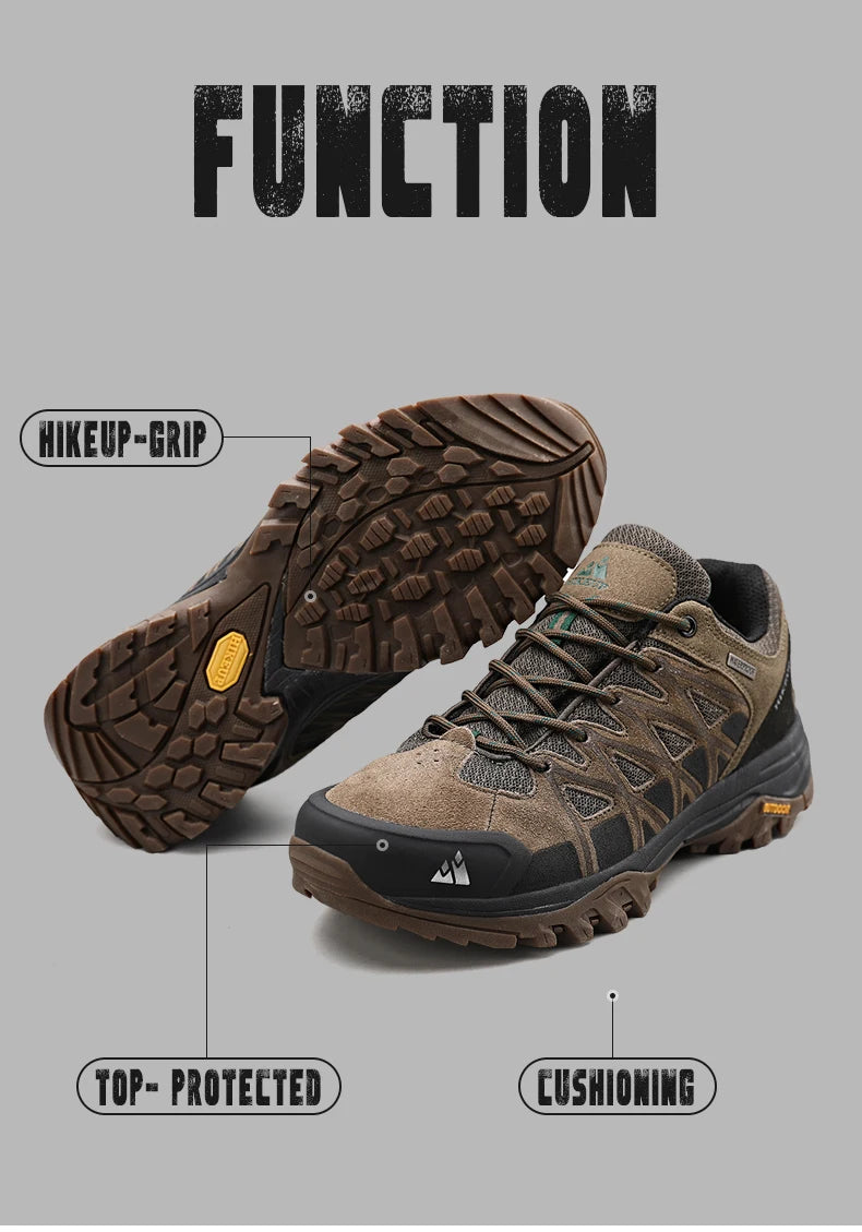 HIKEUP modne outdoor cipele za planinarenje, muške sportske ležerne čizme za planinsko pješačenje i kampiranje, neklizajuće tenisice za muškarce otporne na habanje