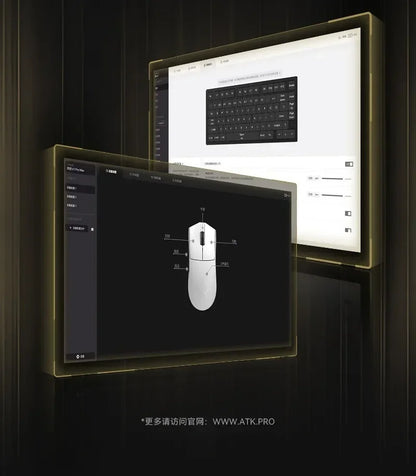 Novi ATK X1 SE Starlight bežični lagani miš PAW3395 26K DPI, upravljački program za Hub stranicu, 1000Hz, gaming miš, dodatna oprema za PC igrače