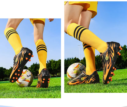 Chaussures de football pour étudiants, chaussures de sport professionnelles pour entraînement sur gazon, antidérapantes, respirantes et confortables pour le football en salle