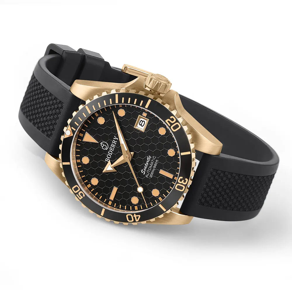 Boderry Bronze Watch Seaturtle Titanium Diver Luxury Wristwatch Automatic Mechanical Wristwatch Sport 200M Waterproof Luminous