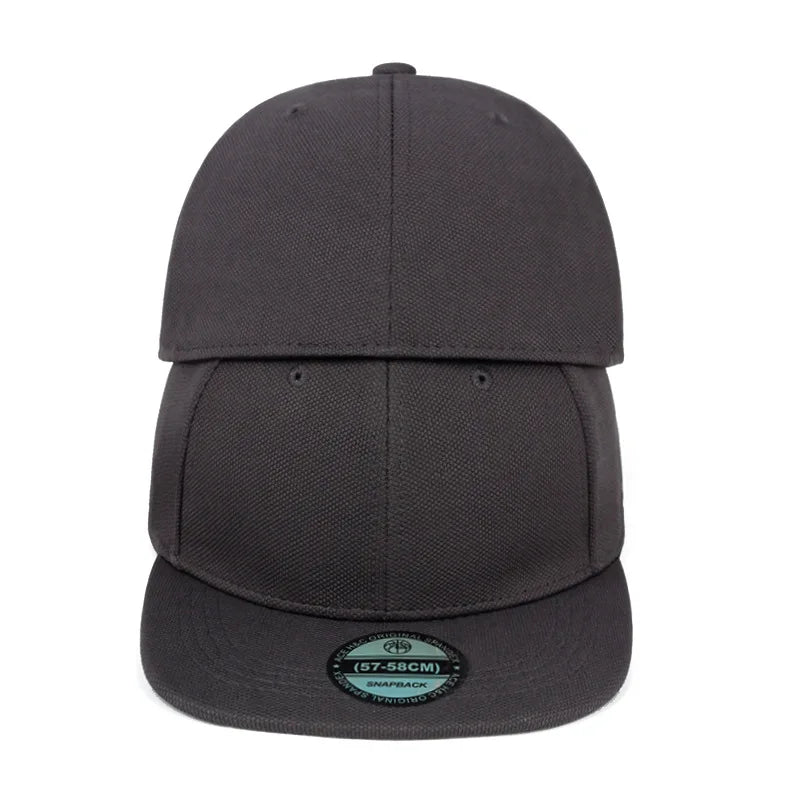 Not Adjustable Back Closed Snapback Caps Men Quality Hip Hop Fitted Hats Adult Solid Color Baseball Hats 57-58cm for Small Face