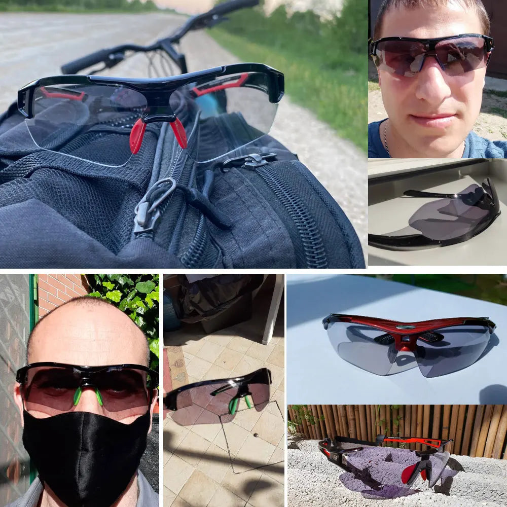 Ochelari de ciclism fotocromatici ROCKBROS, ochelari de soare pentru biciclete și sporturi în aer liber, ochelari cu schimbare de culoare, ochelari pentru MTB și biciclete de șosea, ochelari de protecție pentru biciclete