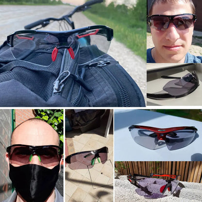 Ochelari de ciclism fotocromatici ROCKBROS, ochelari de soare pentru biciclete și sporturi în aer liber, ochelari cu schimbare de culoare, ochelari pentru MTB și biciclete de șosea, ochelari de protecție pentru biciclete