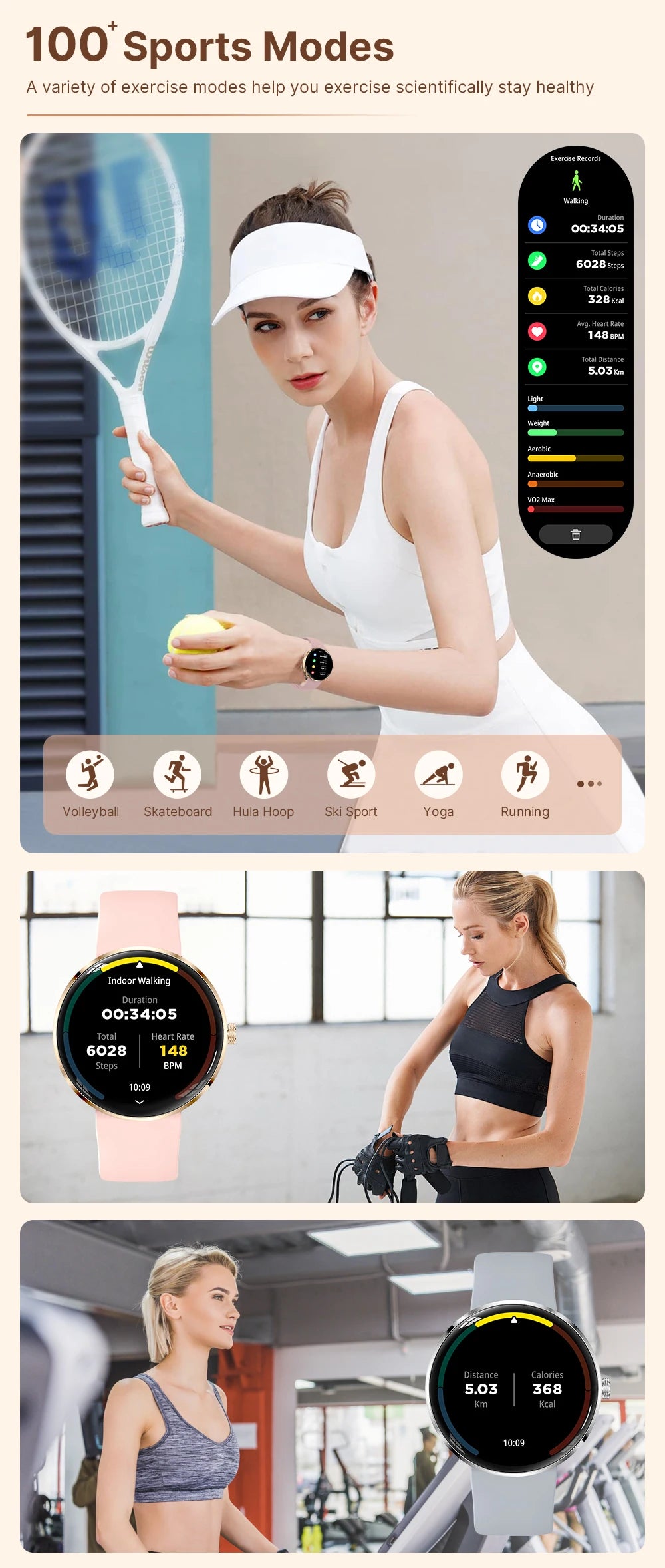 MEVADEN 8.5mm Ultra-thin Luxury Stainless Steel Smart Watch Women 1.43" AMOLED HD Screen Health Monitor Sport Smartwatch H33