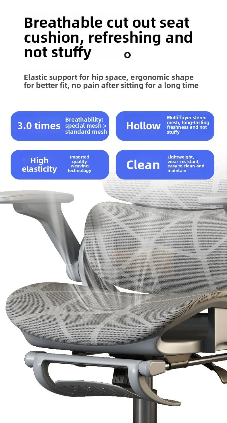 Air Titan Full Mesh Office Computer Gaming Ergonomic Three Zone Lumbar Support Student Desk Chair with Good Ventilation Design