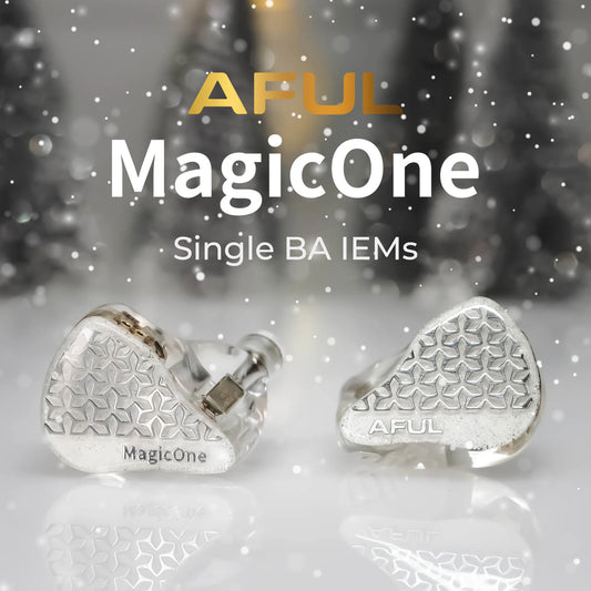 AFUL MagicOne Single Balanced Armature lEMs,1BA Balanced Armature Earphones with SE-Math Acoustic Technology