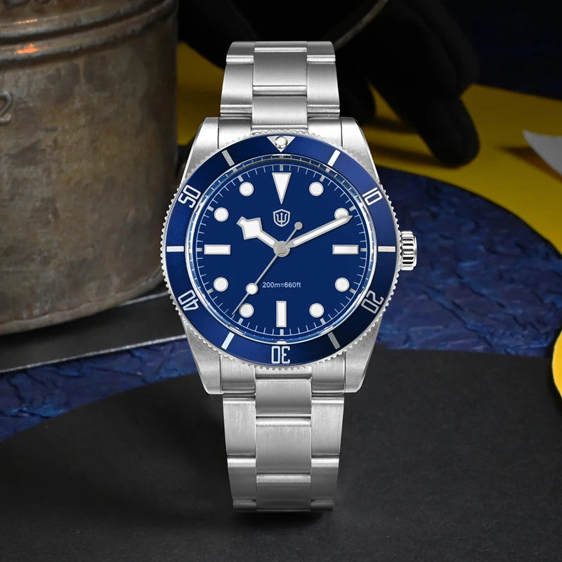 Watchdives WD7922 Quartz Watch VH31 Movement 200m Waterproof Men Watches Sapphire Crystal Luminous Vintage Watches with Gift Box