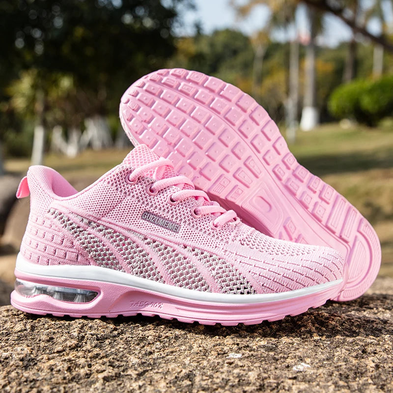 New summer rebound women's sports shoes, lightweight shock-absorbing running shoes, marathon foot protection balance walking shoes