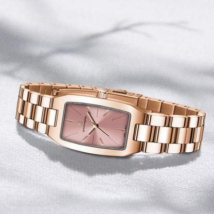 SAPPHEROLuxury Women's Watch Stainless Steel Strap Waterproof Watch Ultra-thin Dial  Fashion Simple Women's Watch Accurate Watch