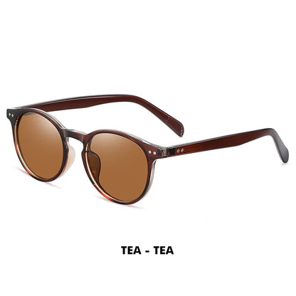 Ochelari de soare LM Retro rotunzi pentru femei și bărbați, ultralegeri, din TR90, polarizați, unisex, pentru șofat, ochelari de soare vintage, UV400, Gafas De Sol