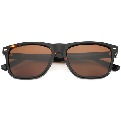 ZENOTTIC Ochelari de soare polarizați la modă, protecție UV400, ochelari de soare pătrați din acetat, design clasic, pentru femei și bărbați