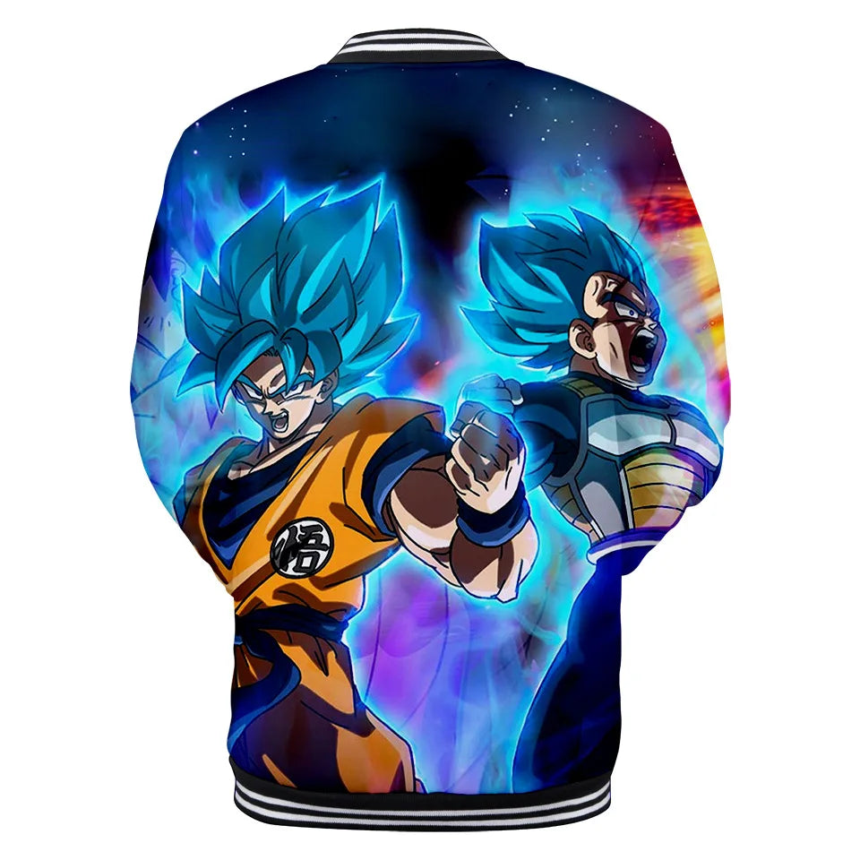 Nova japanska anime Dragon Ball Z sveučilišna jakna, jesenska ležerna majica s kapuljačom, kaput-jakna, brendirana bejzbolska jakna