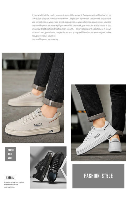 Men's Summer Fashionable Casual Driving Shoes Sporty Slip-On Loafers Versatile Comfortable Breathable Wear-Resistant Leather -..