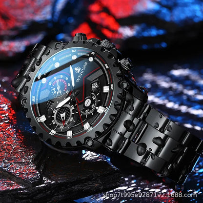 Black Samurai Watch Men's Waterproof Luminous Watch Personalized Fashion Business Luxury Wearable Watch