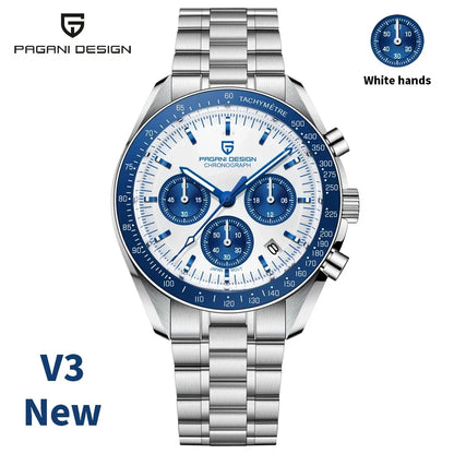 PAGANI DESIGN 2026 New Men's Watches Top Luxury Quartz Watch For Men Auto Date Speed Chronograph AR Sapphire Mirror Wrist watch