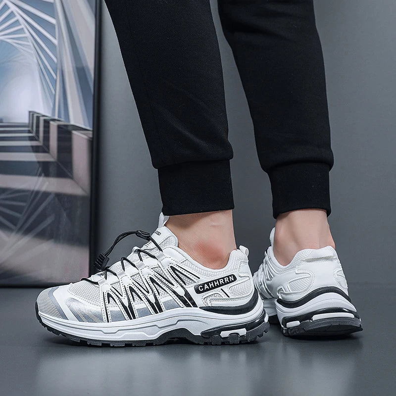 Chaussures de sport pour hommes, été, antidérapantes, semelle épaisse et souple, rebondissantes, pour la randonnée en extérieur, nouvelle collection 2026, chaussures décontractées confortables en maille pour hommes