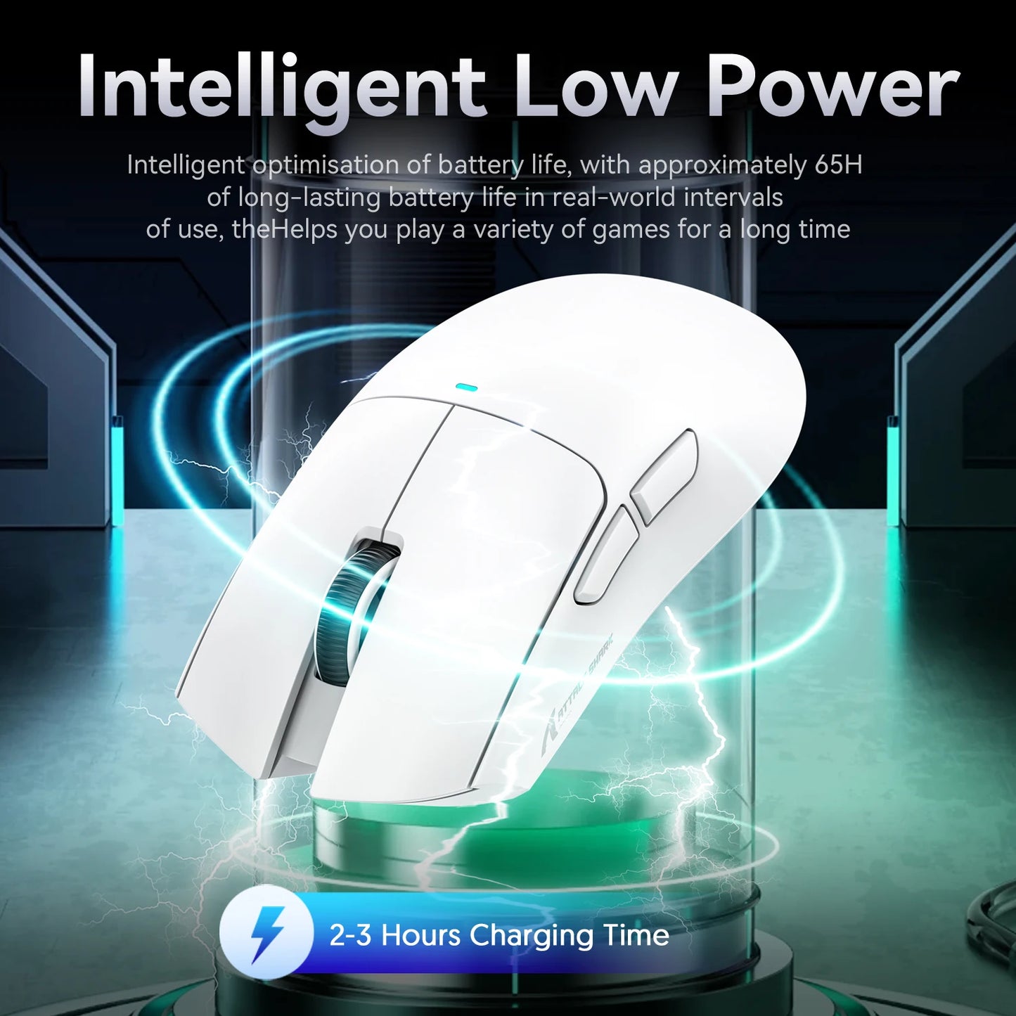 Mouse wireless Attack Shark X11&R1 Tri Mode Bluetooth con base di ricarica RGB, ergonomico e leggero, accessorio per PC gamer