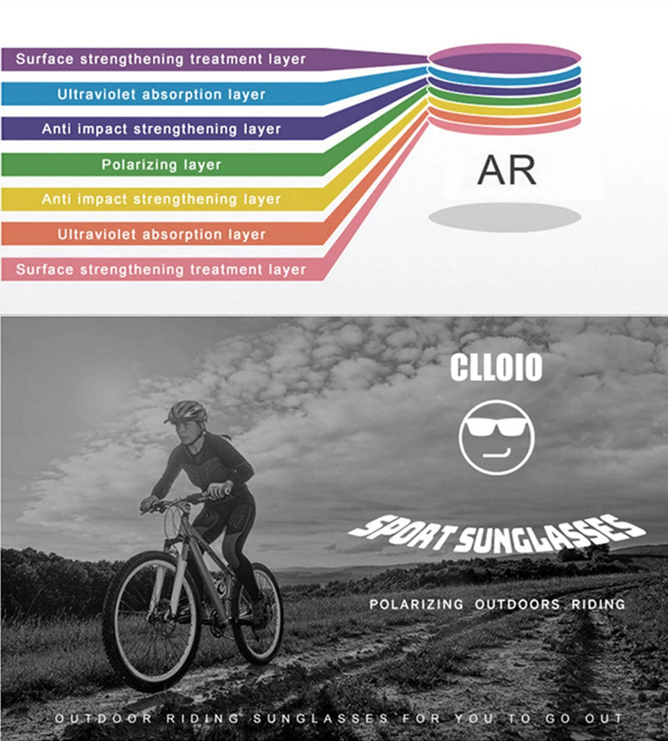 Ochelari de soare polarizați pentru bărbați marca CLLOIO, ramă din aluminiu, UV400, anti-orbire, ochelari de soare pentru bărbați, ochelari de condus, fără ramă, Oculos De Sol