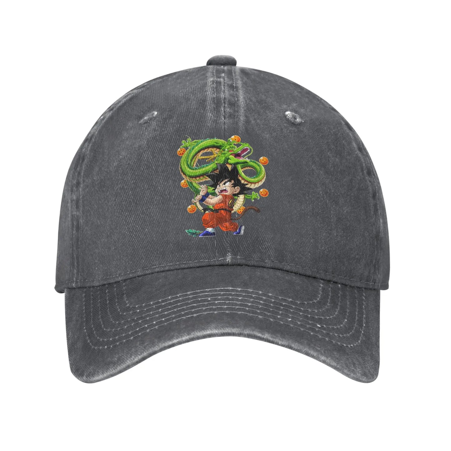 Retro Kamehameha Kid Goku Anime Baseball Caps Unisex Distressed Cotton Headwear Dragon Ball Outdoor Workouts Gift Hats Cap, Produit gaming premium Fraquane