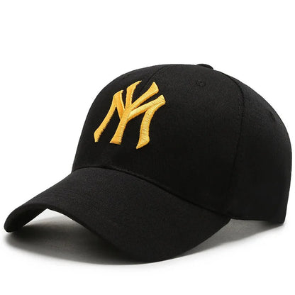 Vintage NY Logo Embroidery Baseball Cap, Casual Cotton Adjustable Dad Hat, Streetwear Hip Hop Sun Hat for Men Women Daily