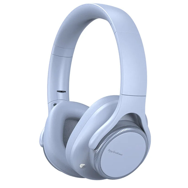 Bouton de Volume rotatif ANC suppression Active du bruit sur l'oreille sans fil Bluetooth6.0 casque pliable monté sur la tête avec micro