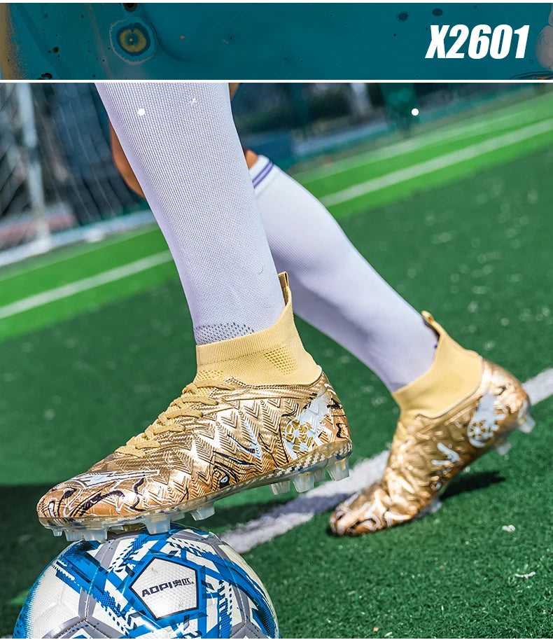 New Men's Professional Soccer Shoes Non-slip Football Boots Unisex Breathable Futsal Sports New Cleats Drop Shipping Ultralight