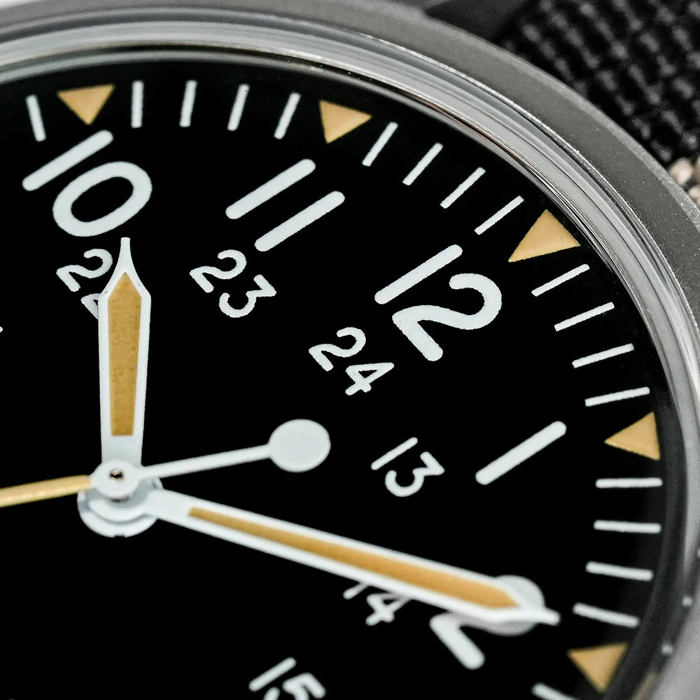Militado ML07 Quartz Watches VH31/Miyota 2035 Movement Domed Sapphire Crystal Military Watch 100m Waterproof Luminous Mens Watch