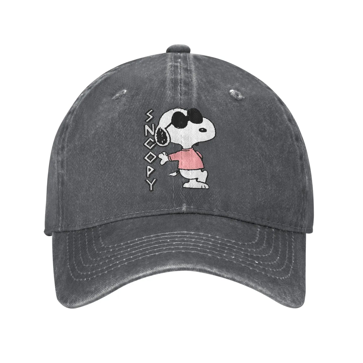Sleeping Snoopy Baseball Caps Casual Distressed Washed  Snapback Cap Unisex Style Outdoor Summer Adjustable Caps Hat