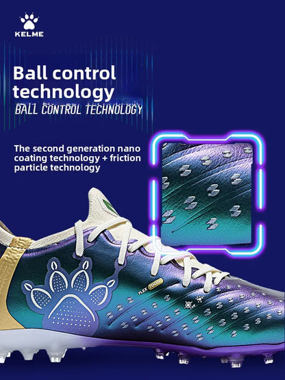 Chuteiras de Futebol Kelme para Adulto MG com Pitões Curtos, Botas de Treino de Futebol para Homem, Calçado Profissional de Competição Específico para Relva