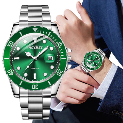 Luxury Large Dial Men Business  Watches Fashion Calendar Men's Quartz Watch Reloj Hombre
