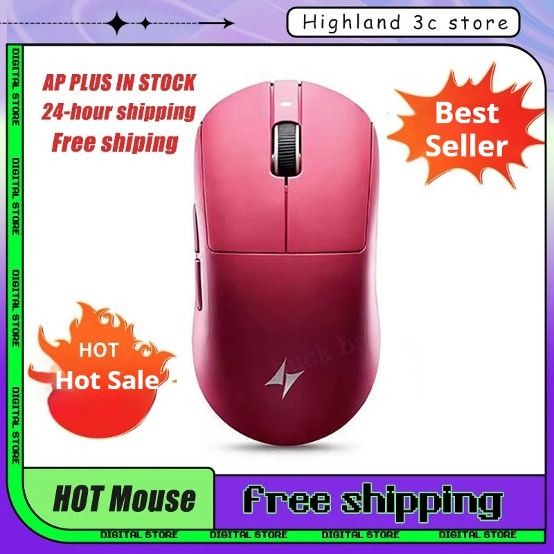ATK A9 Plus Gaming Mouse Wireless A9/A9 SE/A9 Pro Tri Mode 8K Gaming Mouse Lightweight A9 Ultimate E-sports PC Gift Customized